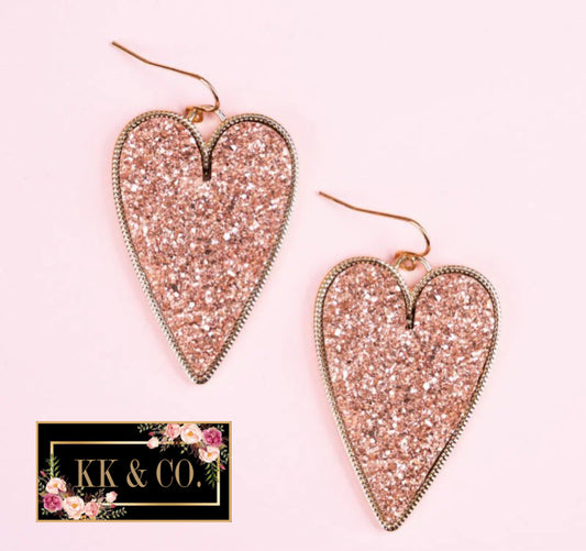 In a Heartbeat Copper Earrings